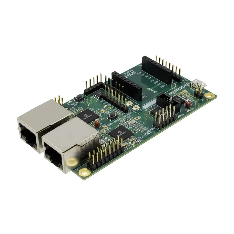 Microchip ETHERCAT DEVICE CONTROLLER with SAMD51 Cortex M4F Evaluation Kit for LAN9252 EV44C93A