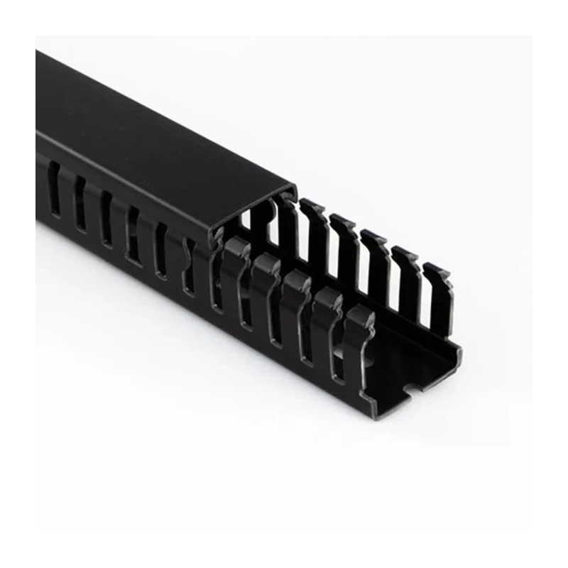 Betaduct 2346 Black Open Slot Cable Trunking W25mm x D50mm x L2m Noryl 