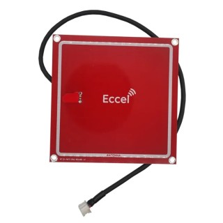 Eccel Technology Ltd Square RFID Antenna 13.56 MHz High Frequency with 3-Way Socket JST Mux ANT 1356-80x80-300