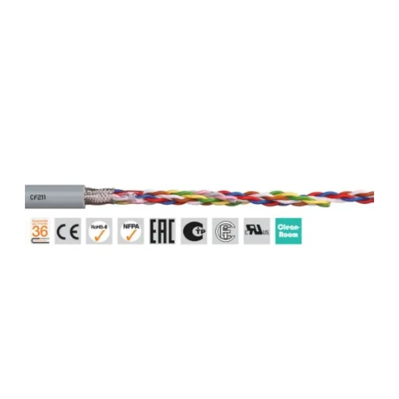 Igus chainflex CF211 Data Cable 28 Cores 0.25mm² 24 AWG Screened Thermoplastic Elastomer Sheath 50 m Blue CF211