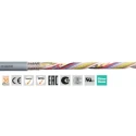 Igus chainflex CF240.PUR Data Cable, 14 Cores 0.25mm² 24 AWG, Screened, 50 m, Grey Thermoplastic CF240.PUR.02.14 (50m)