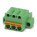 Phoenix Contact Pluggable Terminal Block 3-Contact 5.08 mm Pitch 1 Row 320V 16A Polyamide Housing 1942497