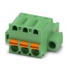 Phoenix Contact Pluggable Terminal Block 3-Contact 5.08 mm Pitch 1 Row 320V 16A Polyamide Housing 1942497