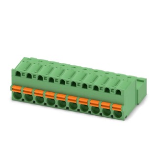 Phoenix Contact FKIC 2.5 HC/10-ST-5.08 Series Pluggable Terminal Block, 10-Contact, 5.08 mm Pitch, 1 Row, 16A, 320V 1942675