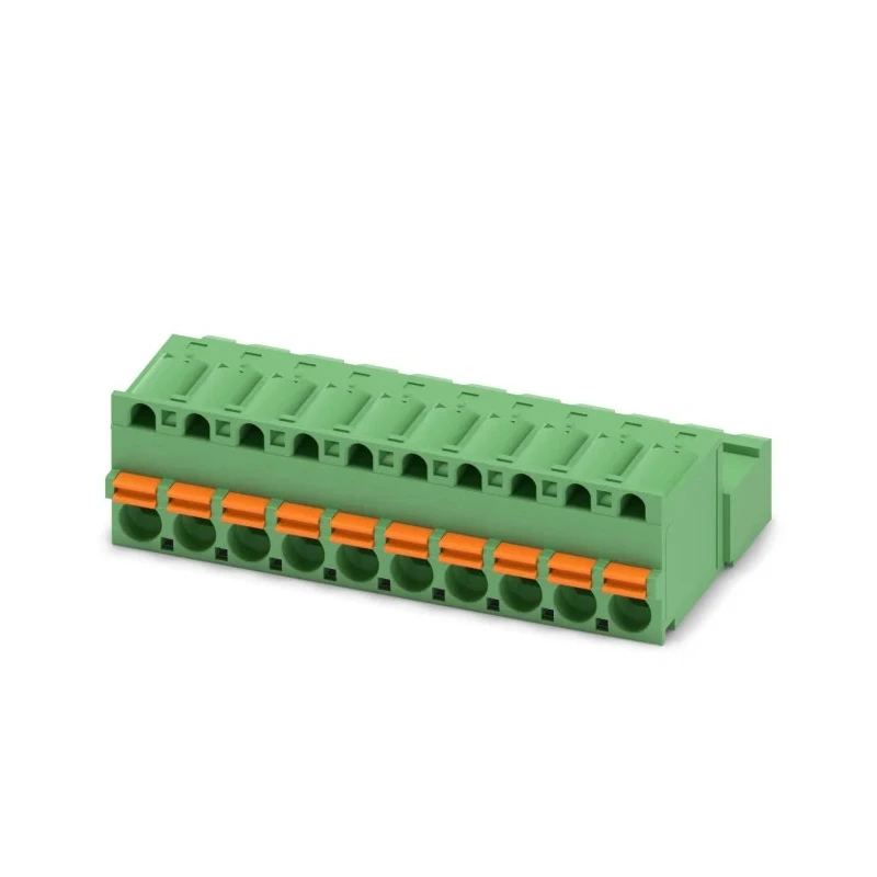 Phoenix Contact FKIC 2.5 HC/10-ST-5.08 Series Pluggable Terminal Block, 10-Contact, 5.08 mm Pitch, 1 Row, 16A, 320V 1942675