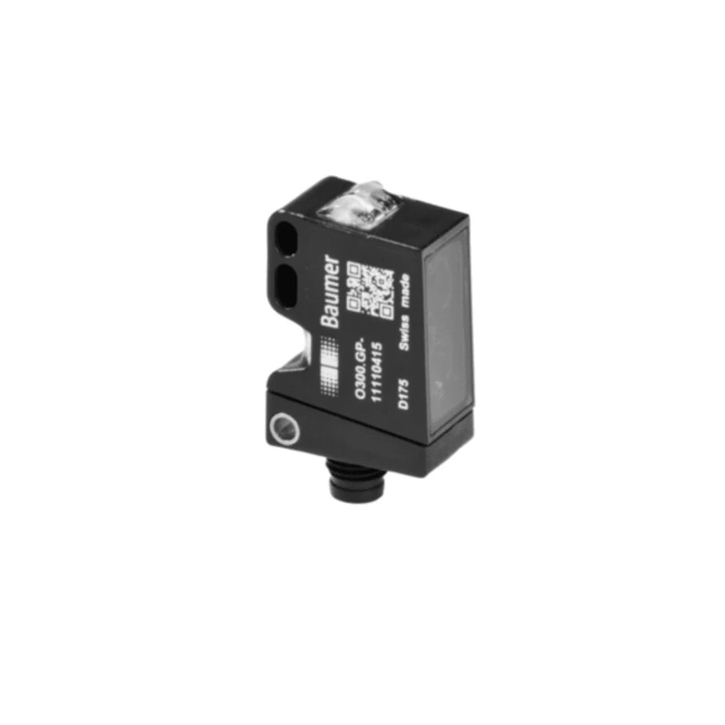Baumer Retroreflective Photoelectric Sensor, Block Sensor, 5 mm Detection Range, Push Pull Output, IP67 O300.RR-GL1Z.72N
