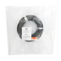 RS PRO Black Hook Up Wire, 462 x 0.08 mm Core Strands, 5 m Length, Silicone Rubber Jacket, 500 V, 200°C Maximum 210-1255
