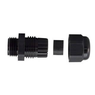 RS PRO Black Polyamide 66 Cable Gland M25 Thread Size 11 mm Min. 17 mm Max. IP68 KSS METRIC THREAD 210-1344