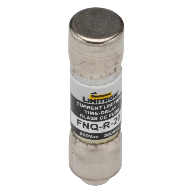 Eaton Cartridge Fuse 20A Current Rating 300V DC Time Delay Melamine Body FNQ-R-20