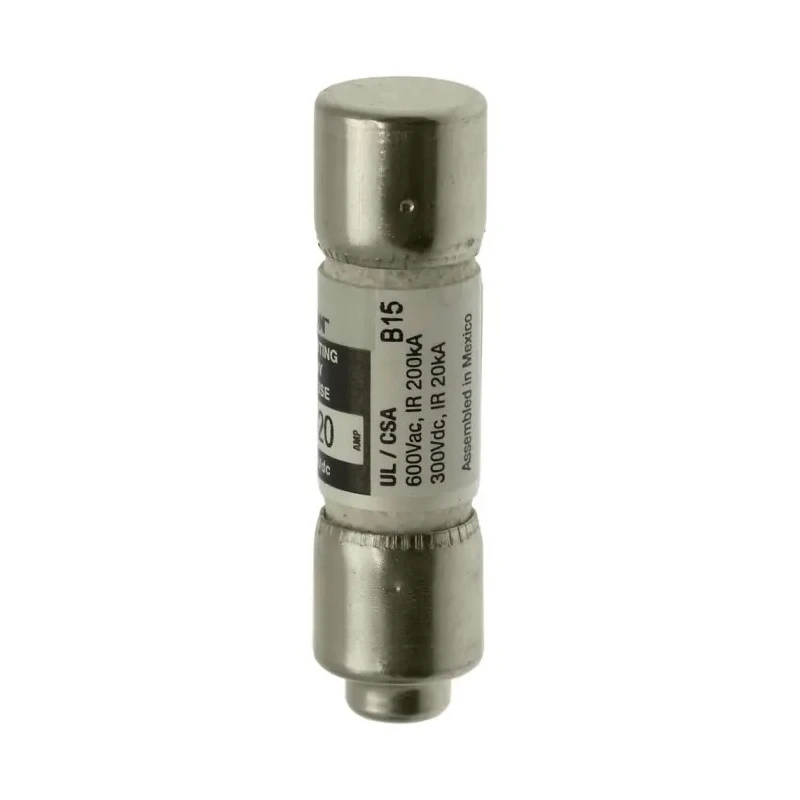 Eaton Cartridge Fuse 20A Current Rating 300V DC Time Delay Melamine Body FNQ-R-20