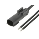 Molex Automotive Connector Black Cable 2 Way Crimp Termination 22A Current Rating 216282-1032