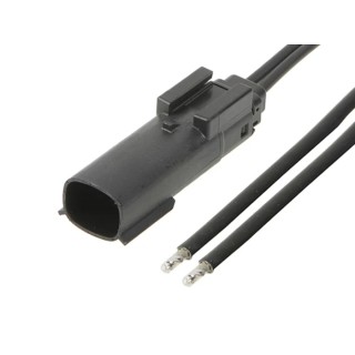 Molex Automotive Connector Black Cable 2 Way Crimp Termination 22A Current Rating 216282-1032