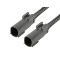 Molex Automotive Connector Black Cable 2 Way Crimp Termination 22A Current 216287-1043