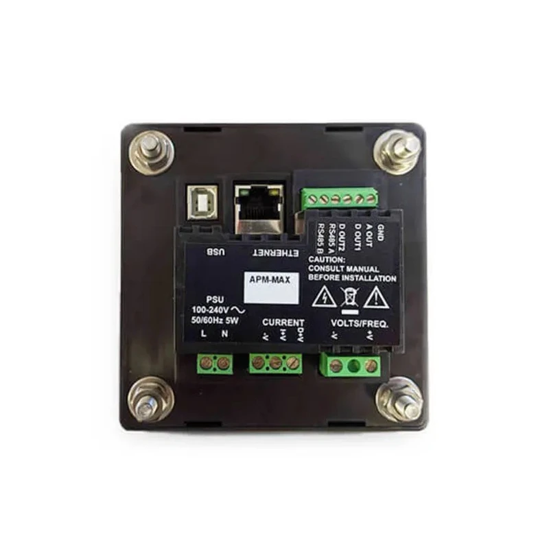 Trumeter Digital Panel Multifunction Meter APM-MAX-M23-PU-4R, LCD Display, Process or Shunt Meter, 68mm x 68mm