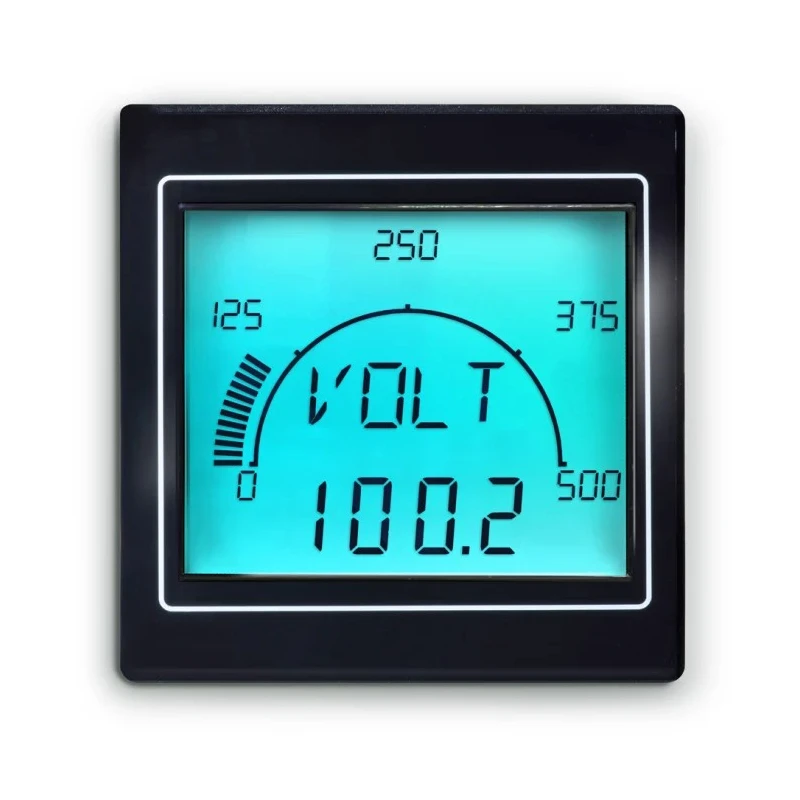 Trumeter APM-MAX LCD Digital Panel Multifunction Meter for Current Frequency Power Voltage 68 mm x 68 mm APM-MAX-M21-PU-4B