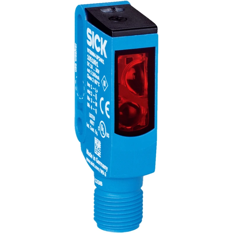 SICK Background Suppression Photoelectric Sensor, Block Style, 20 mm to 500 mm Detection Range, PNP Output WTB9M4-3P2411