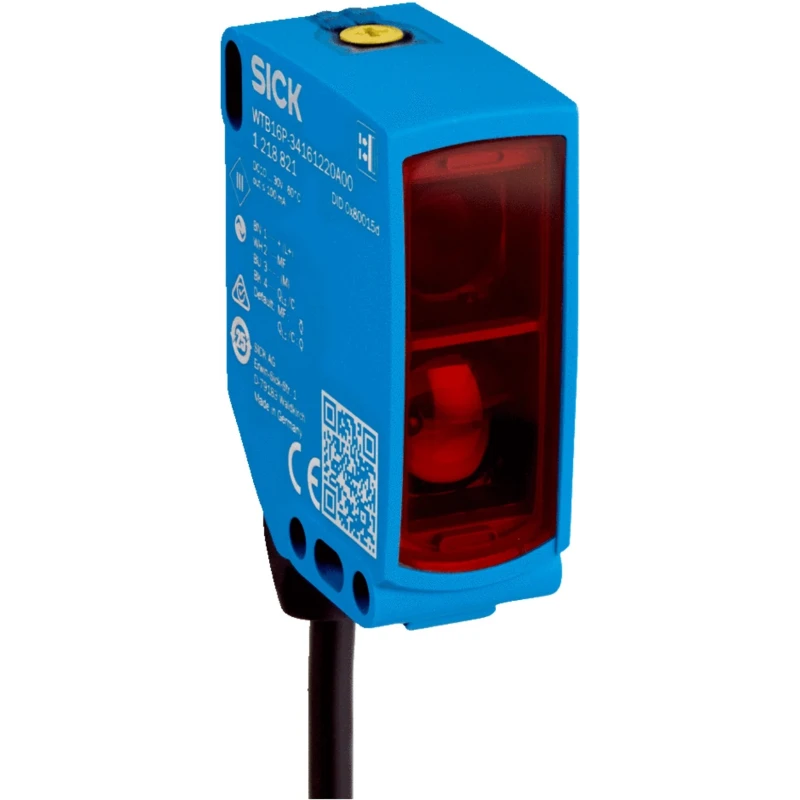 SICK Background Suppression Photoelectric Sensor, Block Style, 10 mm to 500 mm Detection Range, NPN WTB16P-34161220A00