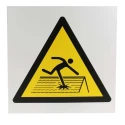 RS PRO Hazard Warning Sign Fragile Roof Plastic ISO 7010 Standard 300mm x 300mm 857-8680