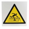 RS PRO Hazard Warning Sign Fragile Roof Plastic ISO 7010 Standard 300mm x 300mm 857-8680