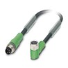 Phoenix Contact Sensor Actuator Cable Male 4 Way M8 to Female 4 Way M8 30V Polyurethane Jacket 300mm 1682184