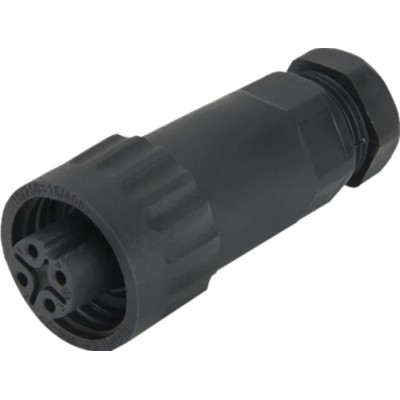 RS PRO Industrial Circular Connector 4 Contacts Cable Plug Female IP67 400V 16A WA22 Series 210-7318