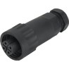 RS PRO Industrial Circular Connector 4 Contacts Cable Plug Female IP67 400V 16A WA22 Series 210-7318