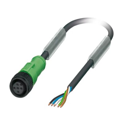 Phoenix Contact Female 5 Way M12 to 5 Way Unterminated Sensor Actuator Cable 3 m 60V Polyurethane Jacket 1442528