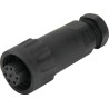 RS PRO Circular Connector Cable Plug, 7 Contacts, Female, IP67 Rated, 10A, 250V, Straight Orientation, WA22 Series 210-7325