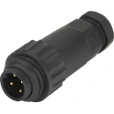 RS PRO Circular Connector Cable Mount M24, 4 Contacts, Male Socket, IP67, Threaded Coupling, 16A, 400V WA22 Series 210-7297