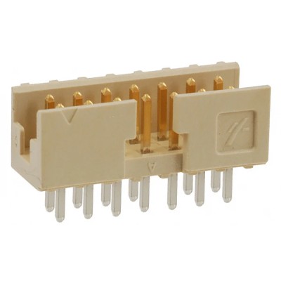 Amphenol Communications Solutions Minitek Series Straight Through Hole PCB Header, 14 Contacts, 2 mm Pitch, 2 98414-G06-14LF