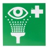 RS PRO Vinyl White Green Eyewash Station Safety Sign Label Symbol 100mm x 100mm 857-8716