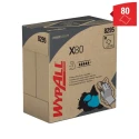 WYPALL X80 Power Clean™ 8295 Blue Cloths for General Cleaning, Dry Use, Box of 80 Per Pack, 426 x 212 mm 8295003
