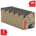 WYPALL X80 Power Clean™ 8295 Blue Cloths for General Cleaning, Dry Use, Box of 80 Per Pack, 426 x 212 mm 8295003