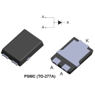 STMicroelectronics 200 V 10 A Surface Mount Diode TO-277A Package STTH1002CSF