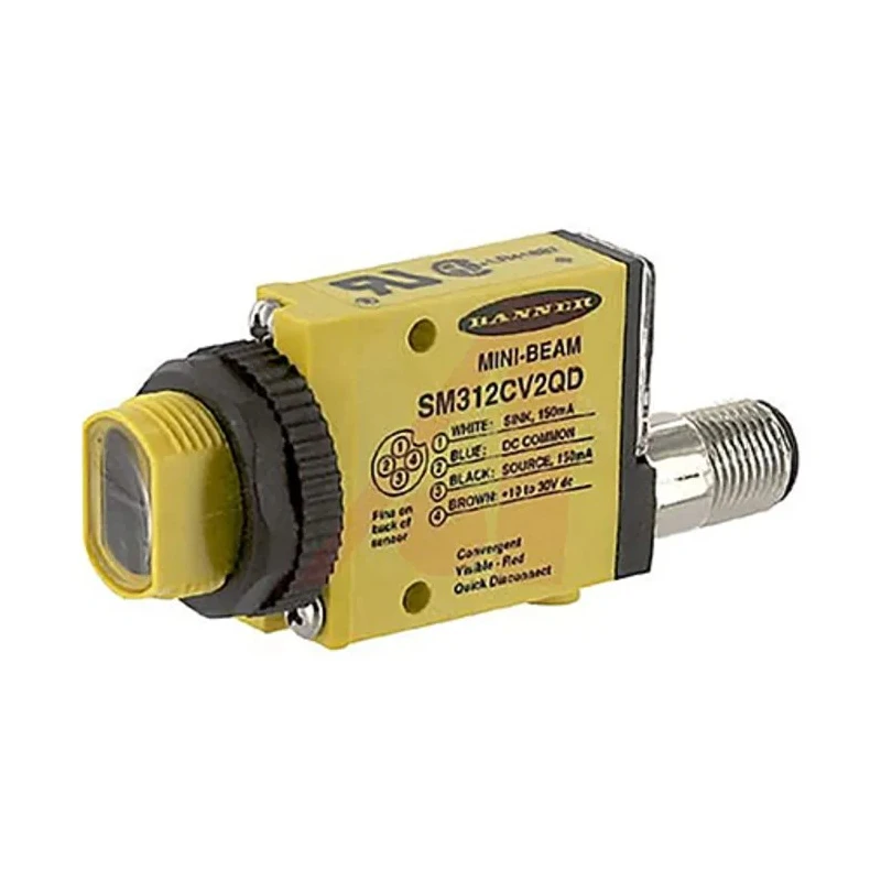 Banner Convergent Photoelectric Sensor Block Style, 43 mm Detection Range, NPN/PNP Output, IP67 Rated 