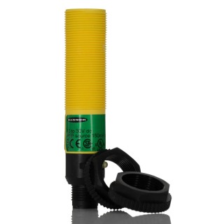 Banner Retroreflective Photoelectric Sensor Barrel Style 2 m Detection Range PNP Output IP67 IP69K S18SP6LPQ
