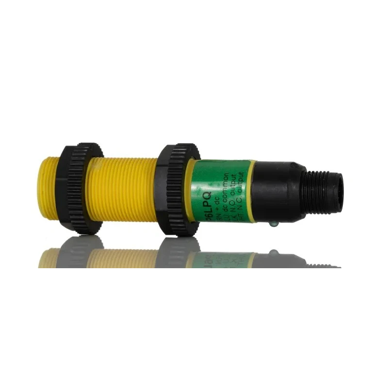 Banner Retroreflective Photoelectric Sensor Barrel Style 2 m Detection Range PNP Output IP67 IP69K S18SP6LPQ
