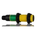 Banner Retroreflective Photoelectric Sensor Barrel Style 2 m Detection Range PNP Output IP67 IP69K S18SP6LPQ