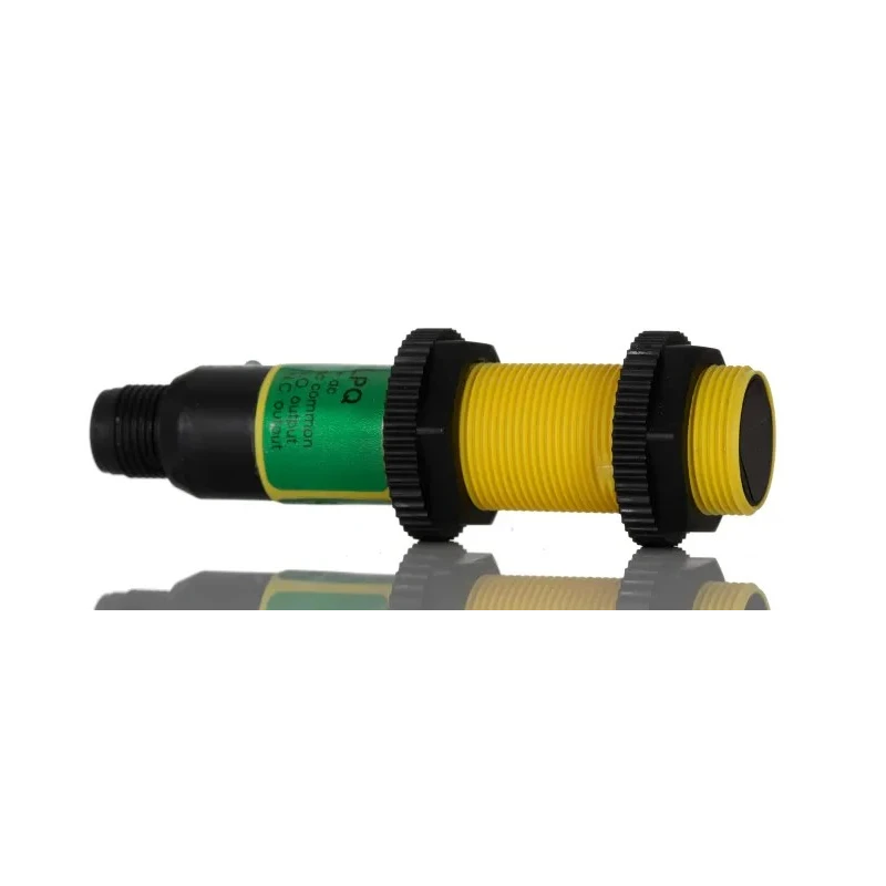 Banner Retroreflective Photoelectric Sensor Barrel Style 2 m Detection Range PNP Output IP67 IP69K S18SP6LPQ
