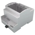 Italtronic DIN Rail Enclosure Type MODULBOX XT Series, Polycarbonate, ABS, 53 mm Height 90 mm Length 25.0406000.BL