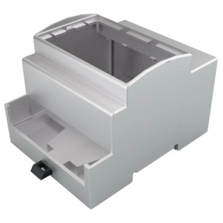 Italtronic DIN Rail Enclosure Type MODULBOX XT Series, Polycarbonate, ABS, 53 mm Height 90 mm Length 25.0406000.BL