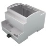 Italtronic DIN Rail Enclosure Type MODULBOX XT Series, Polycarbonate, ABS, 53 mm Height 90 mm Length 25.0406000.BL