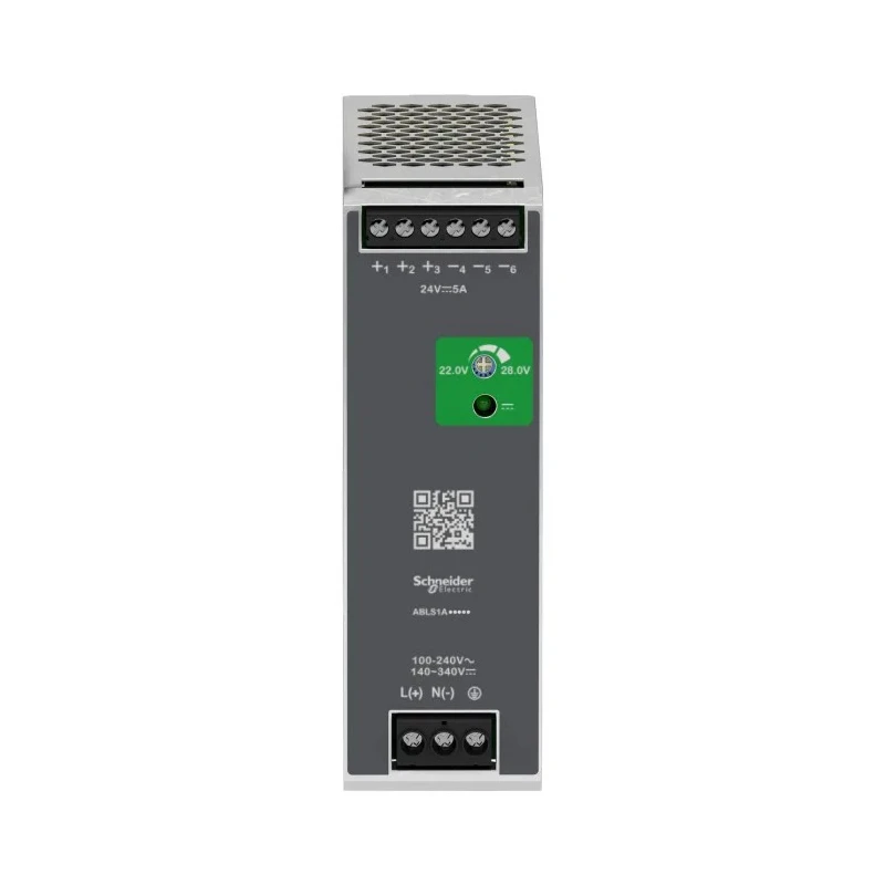 Schneider Electric Modicon ABL Regulated Switch Mode DIN Rail Power Supply 240V AC/DC Input 12V DC 10A Output ABLS1A12100