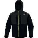 Delta Plus Windproof Water Repellent Lightweight Softshell Jacket, Yellow White Green Black XL HORT2NJXG