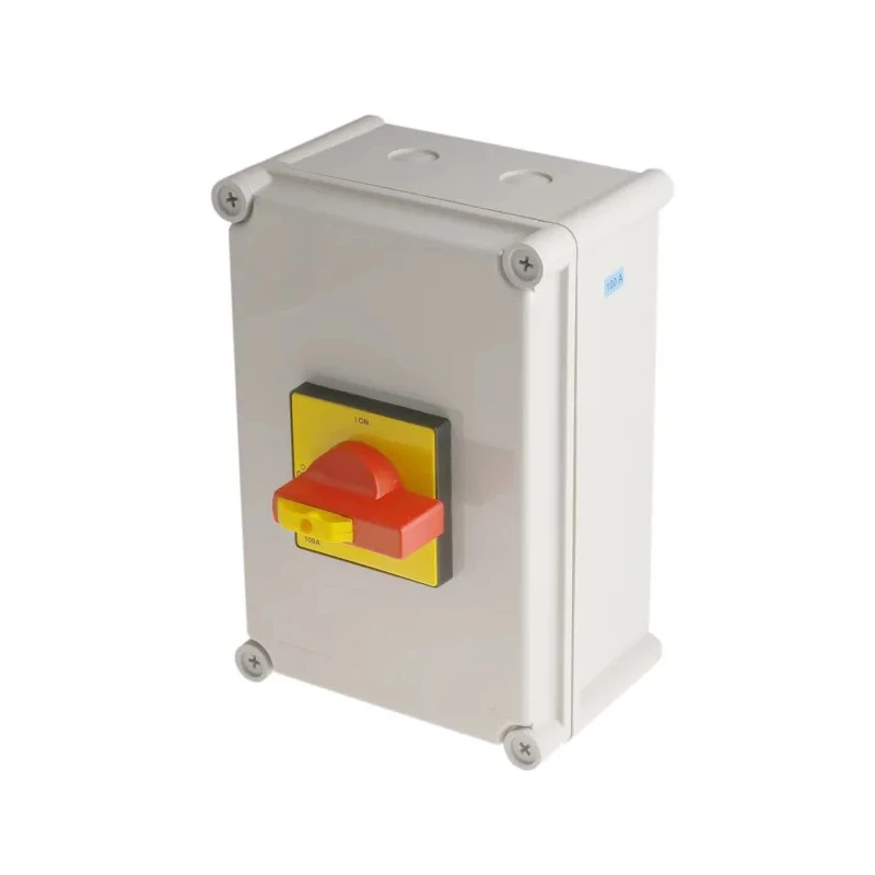 RS PRO 3-Pole Panel Mount Isolator Switch, IP65, 100A, 55 kW, Red Handle, Model IP65