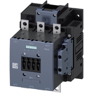 Siemens 3RT1 Series 3-Pole Contactor, 150 A, 75 kW, 220/240 V AC/DC Coil, 3 NO Auxiliary, 400 V AC, Snap-On 3RT1055-6AP36