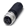 Phoenix Contact Industrial Circular Connector, 3 Contacts, Socket, Female, IP67, 12A, 300V IP67