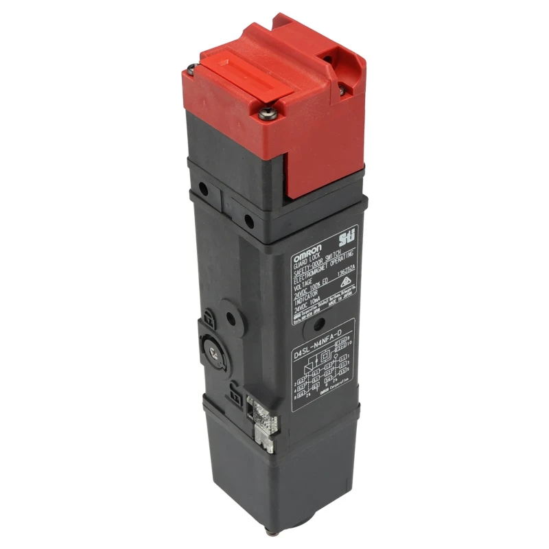 Omron D4SL-N Series Solenoid Interlock Switch Power to Unlock 24V DC 4.8W IP67 Metal Housing 