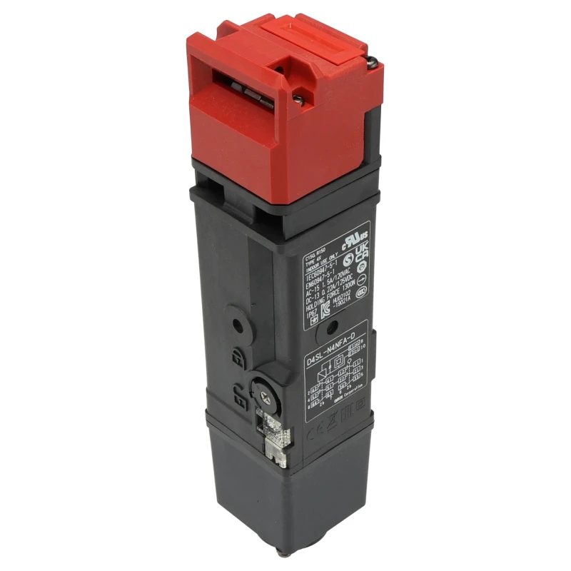 Omron D4SL-N Series Solenoid Interlock Switch Power to Unlock 24V DC 4.8W IP67 Metal Housing 