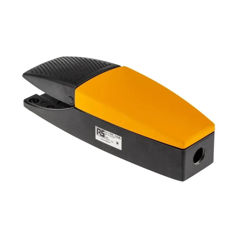 RS PRO Heavy Duty Momentary Foot Switch 1 NO/1 NC Contact 6A Current 230 V AC Die Cast Aluminium Housing 211-0698